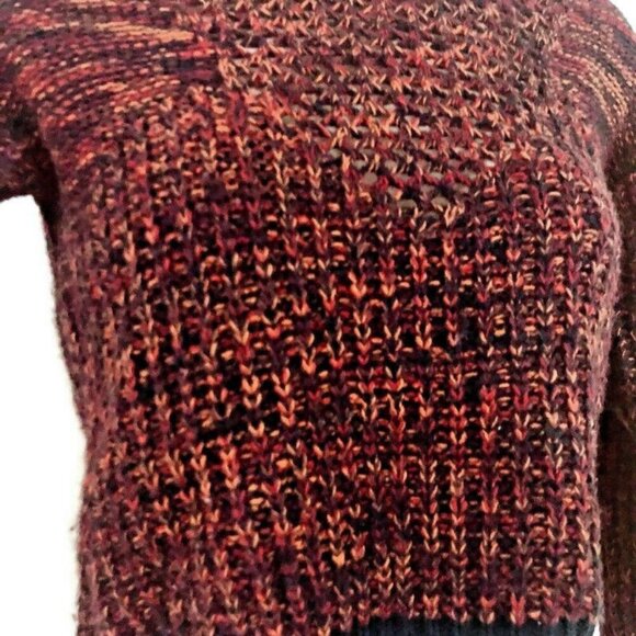 Miss Me Girl's M Medium Pullover Sweater Knitted Multicolor Mixed Patterns - Picture 4 of 8